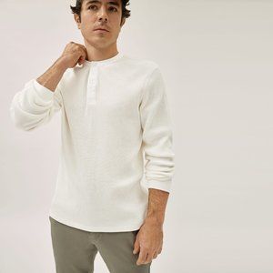 Everlane Men's Waffle-Knit Henley